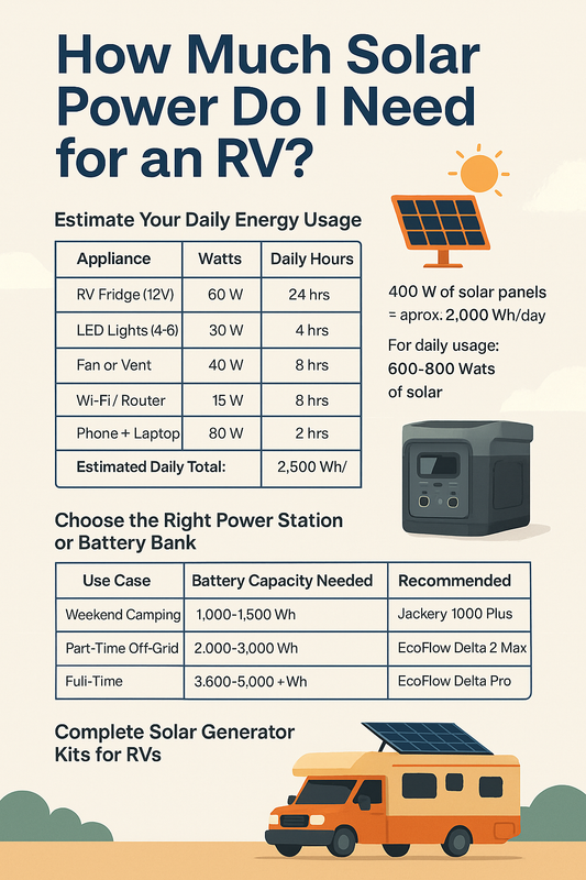 How Much Solar Power Do I Need for an RV?