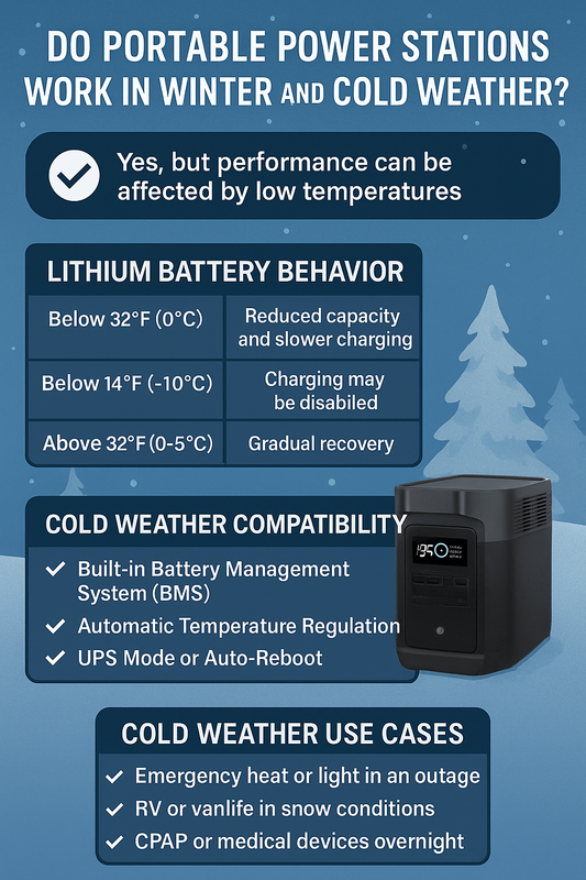 Do Portable Power Stations Work in Winter and Cold Weather?