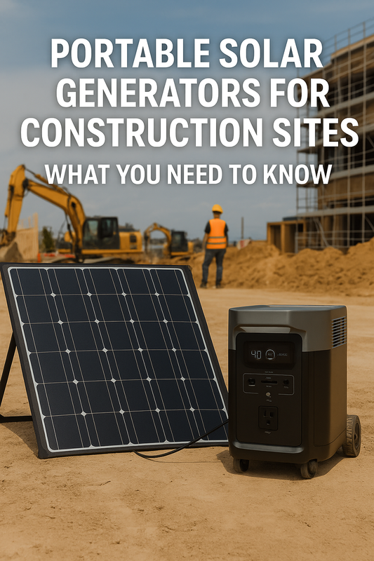 Portable Solar Generators for Construction Sites: What You Need to Know