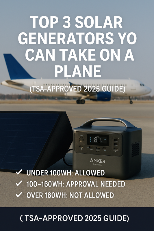 Top 3 Solar Generators You Can Take on a Plane (TSA-Approved 2025 Guide)