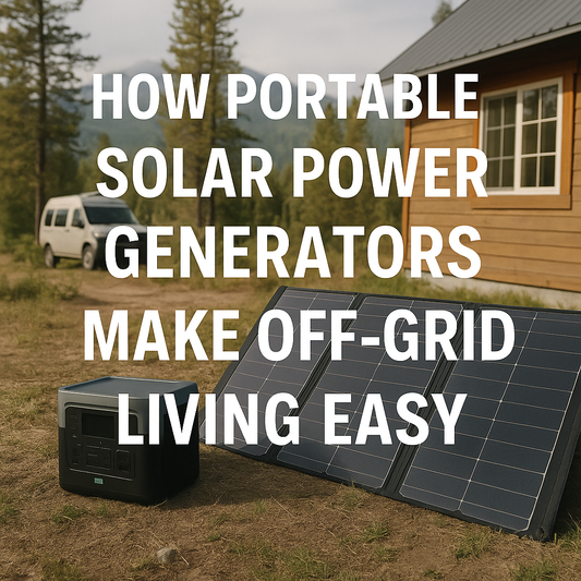 How Portable Solar Power Generators Make Off-Grid Living Easy