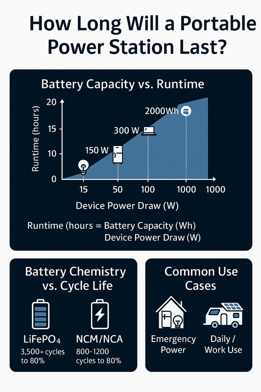 How Long Will a Portable Power Station Last?