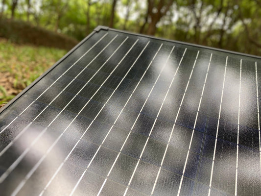 a solar panel on a roof