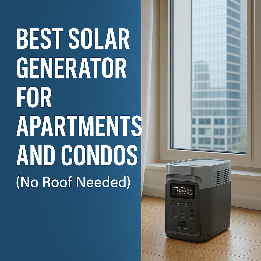 Best Solar Generator for Apartments and Condos (No Roof Needed)
