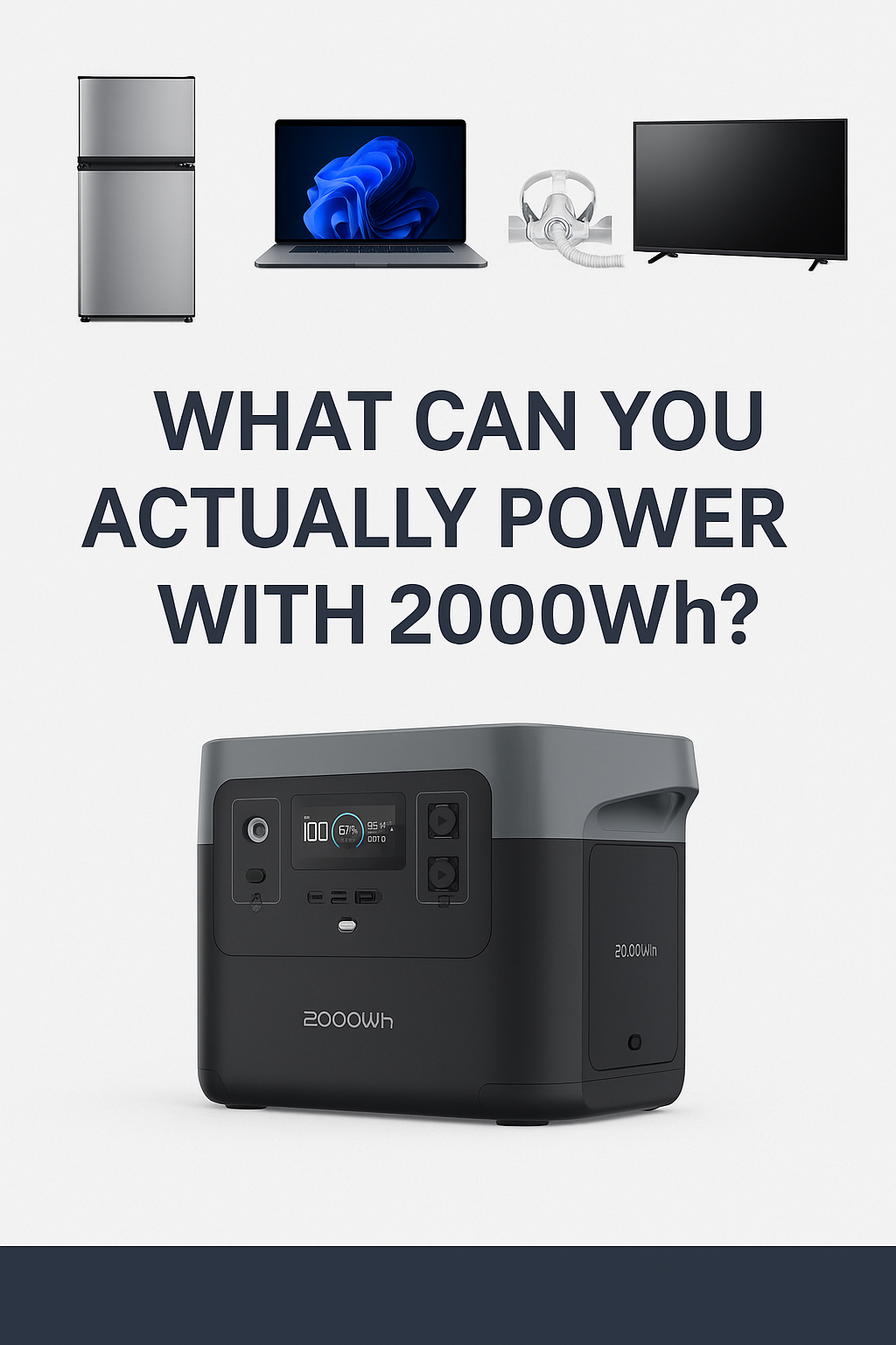 What Can You Actually Power With 2000Wh?