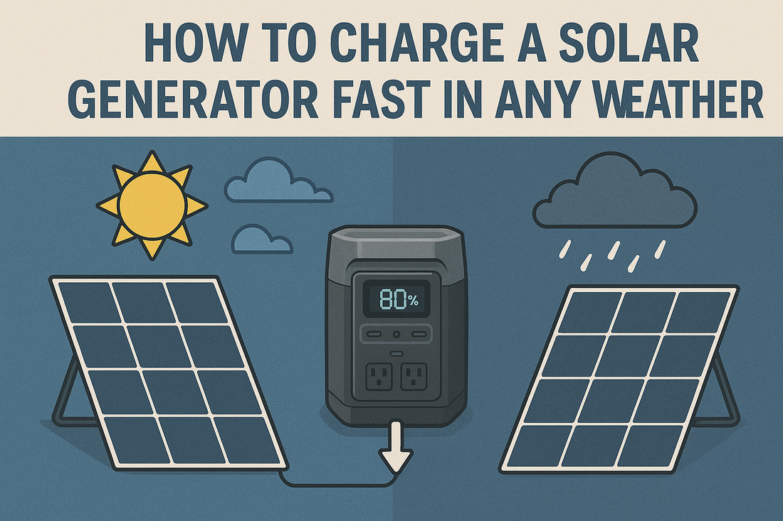 How to Charge a Solar Generator Fast in Any Weather