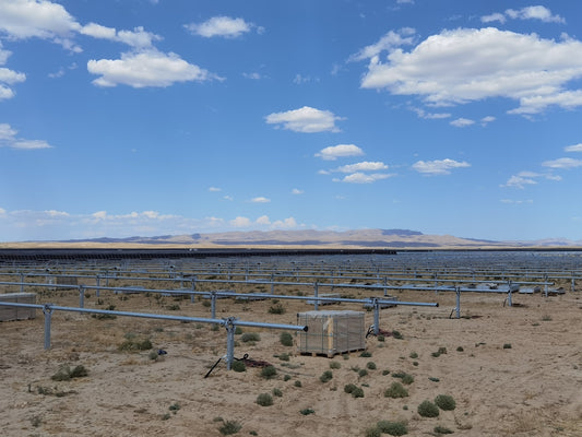 a large open field with a lot of water
