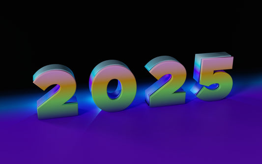 A purple and blue background with the numbers 2055