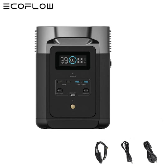 ECOFLOW Portable Power Station DELTA 2, 950Wh/1024Wh LiFePO4 (LFP) Battery, - Free Shipping
